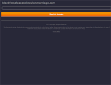 Tablet Screenshot of blackfemalescandinavianmarriage.com